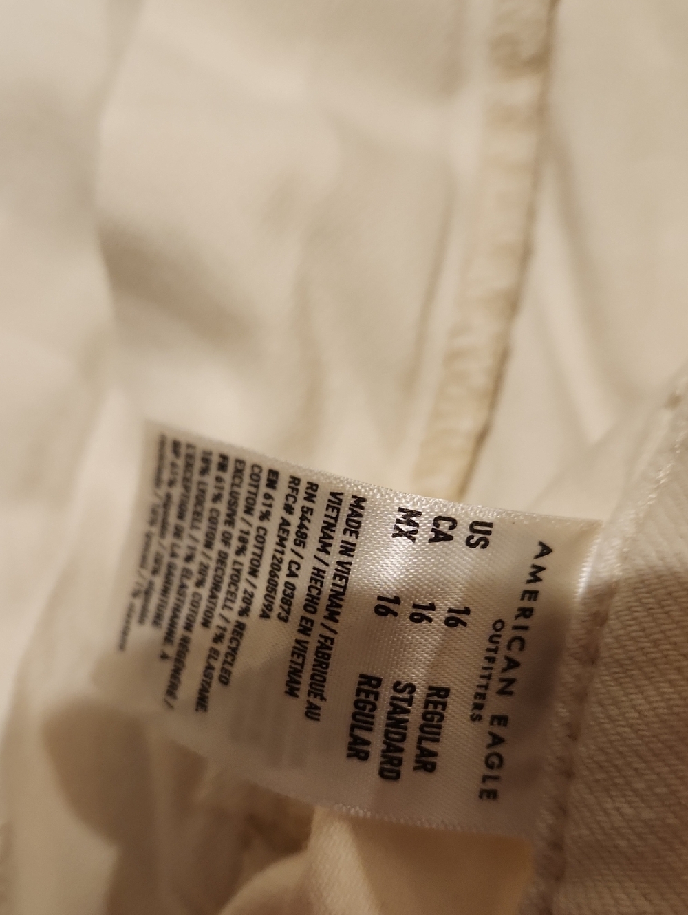 ❤️ NWT! AMERICAN EAGLE SUPER HIGH RISE BAGGY WIDE LEG UTILITY JEANS / PANTS, 16 - Picture 7 of 8